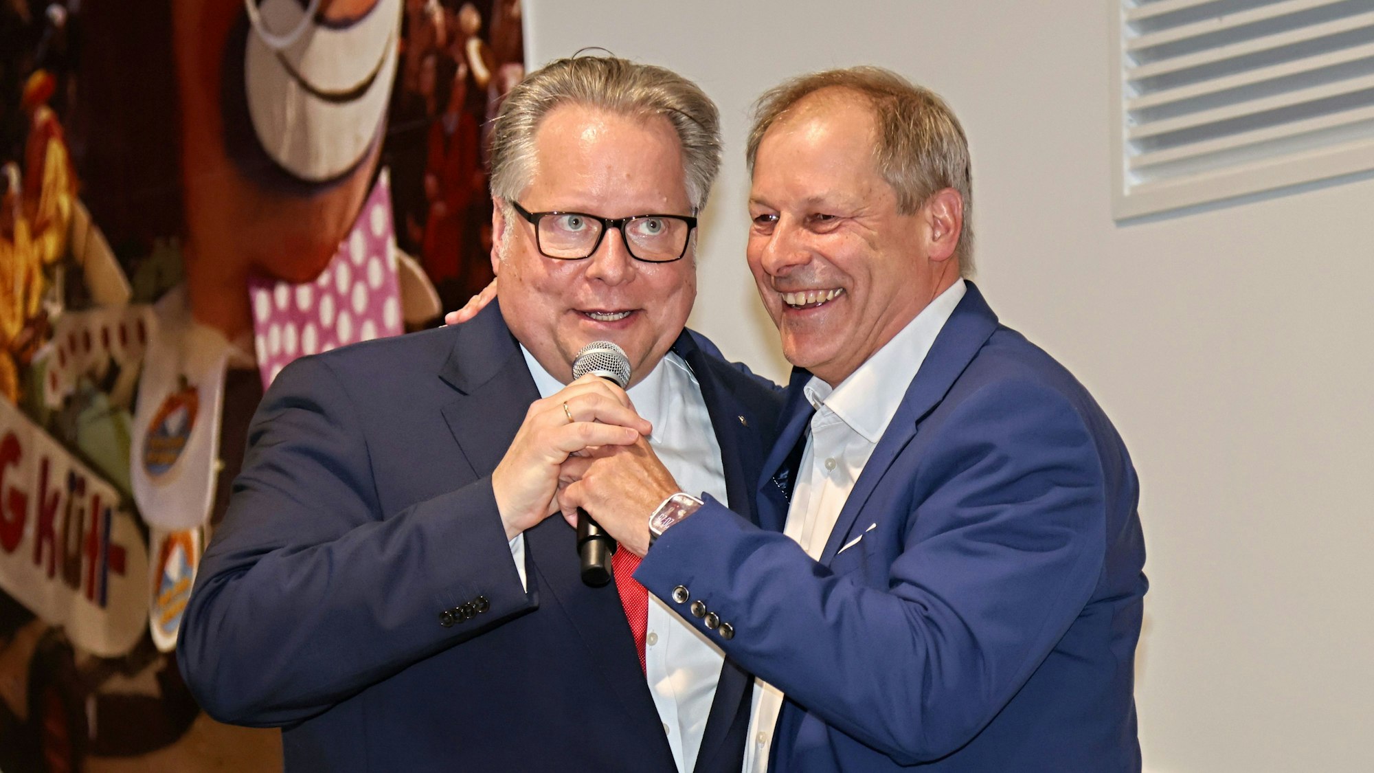 Lutz Schade mit Markus Ritterbach.