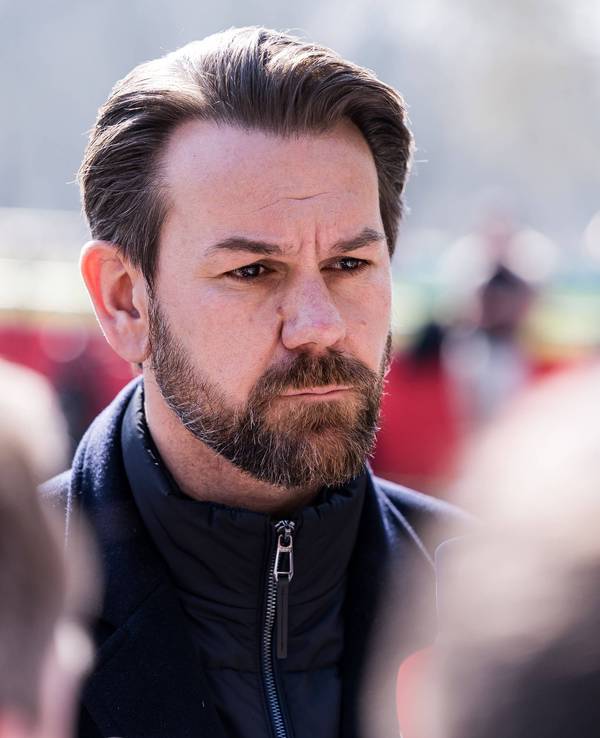 Thomas Kessler bei einer Presserunde am Geißbockheim.