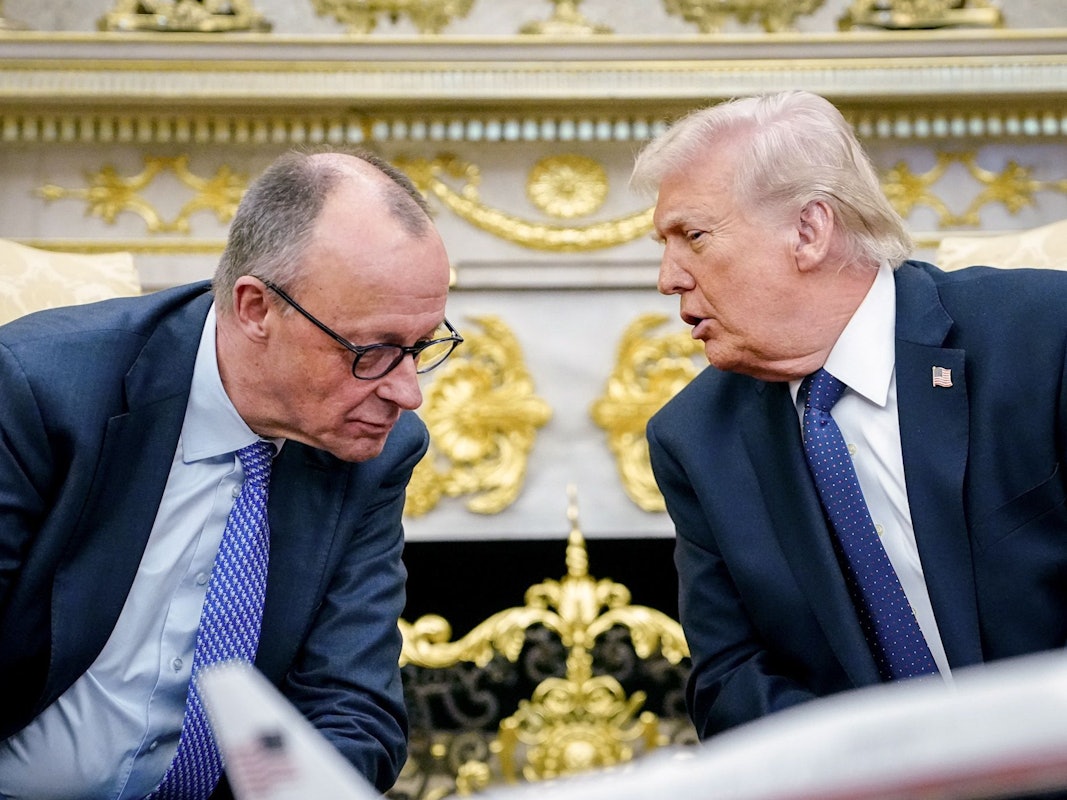 Haben einen guten Draht zueinander: US-Präsident Donald Trump (r.) und Bundeskanzler Friedrich Merz (CDU), hier bei einem Treffen Anfang März 2026 in Weißen Haus.