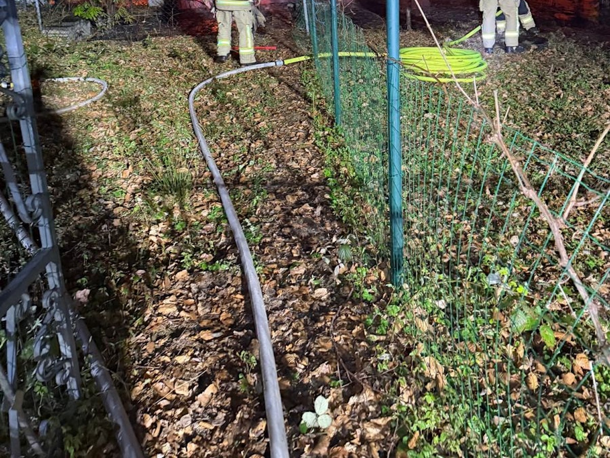 Laubenbrand in Remscheid.