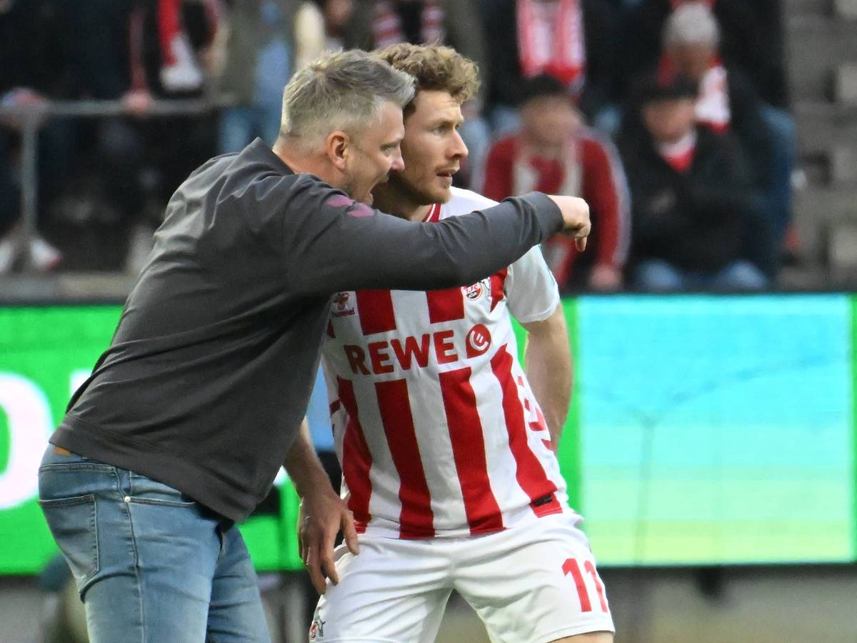Lukas Kwasniok mit Florian Kainz.