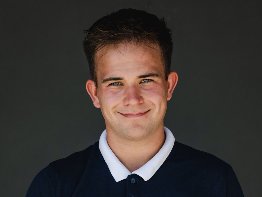 Christian Dobrick bei einem Fotoshooting.