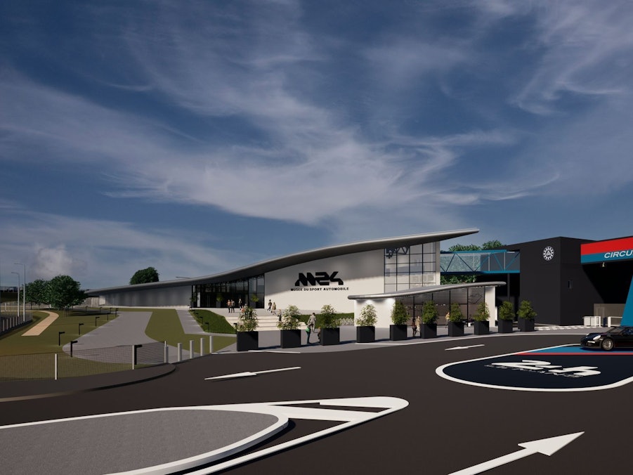Rendering vom Motorsport-Museum M24 in Le Mans