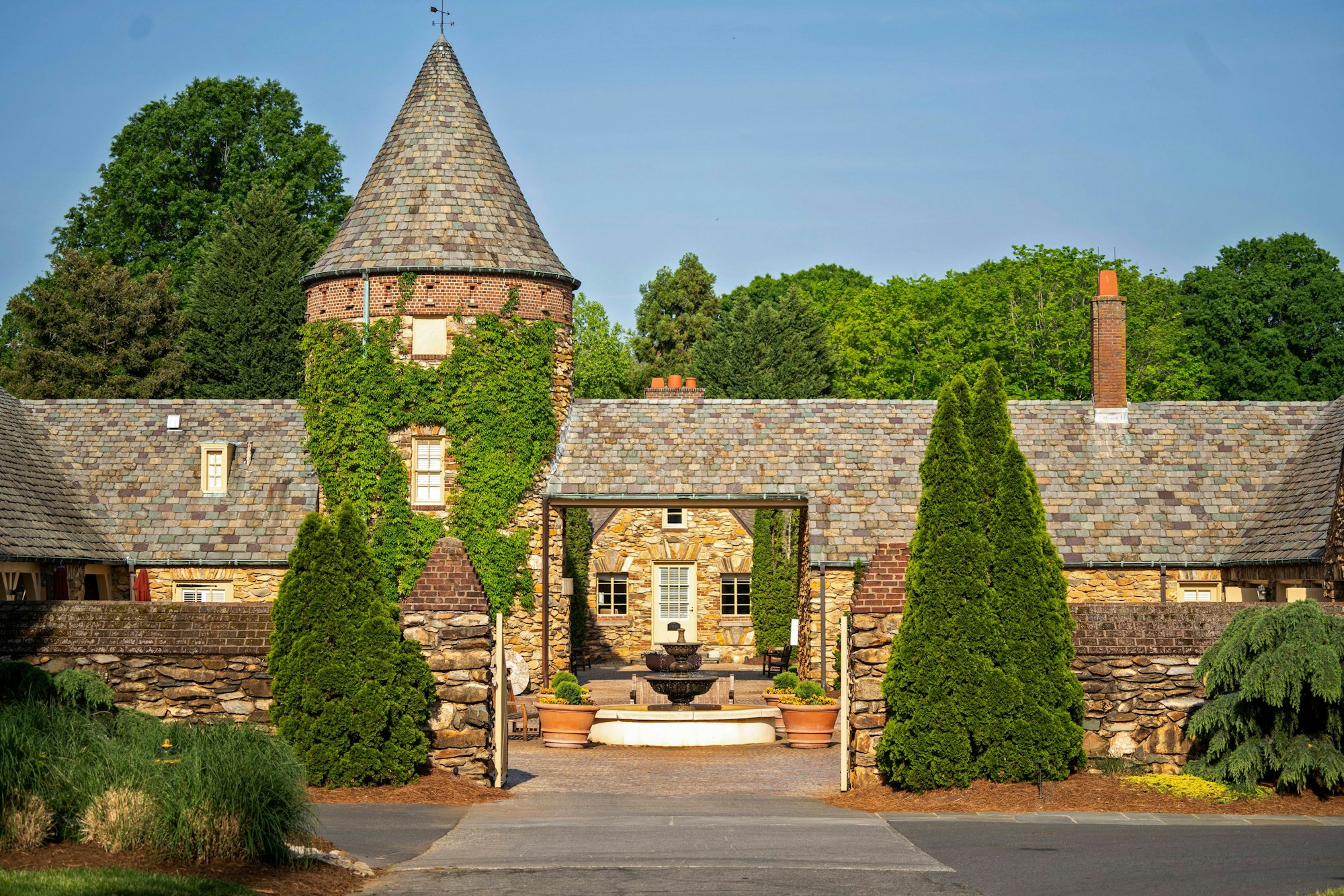 Das Hotel „The Graylyn Estate“ in Winston-Salem