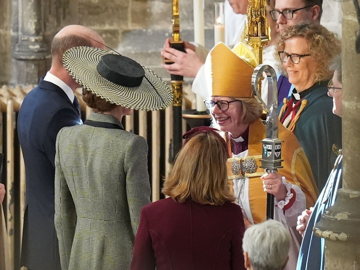 Prinz William und Prinzessin Kate von Wales während der Inthronisierungszeremonie von Dame Sarah Mullally als 106. Erzbischöfin von Canterbury.