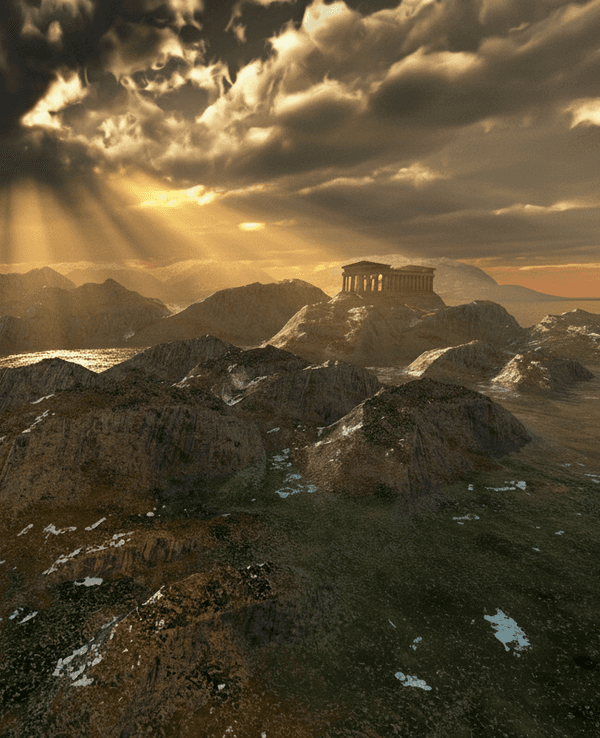Eine rätselhafte Landschaft.