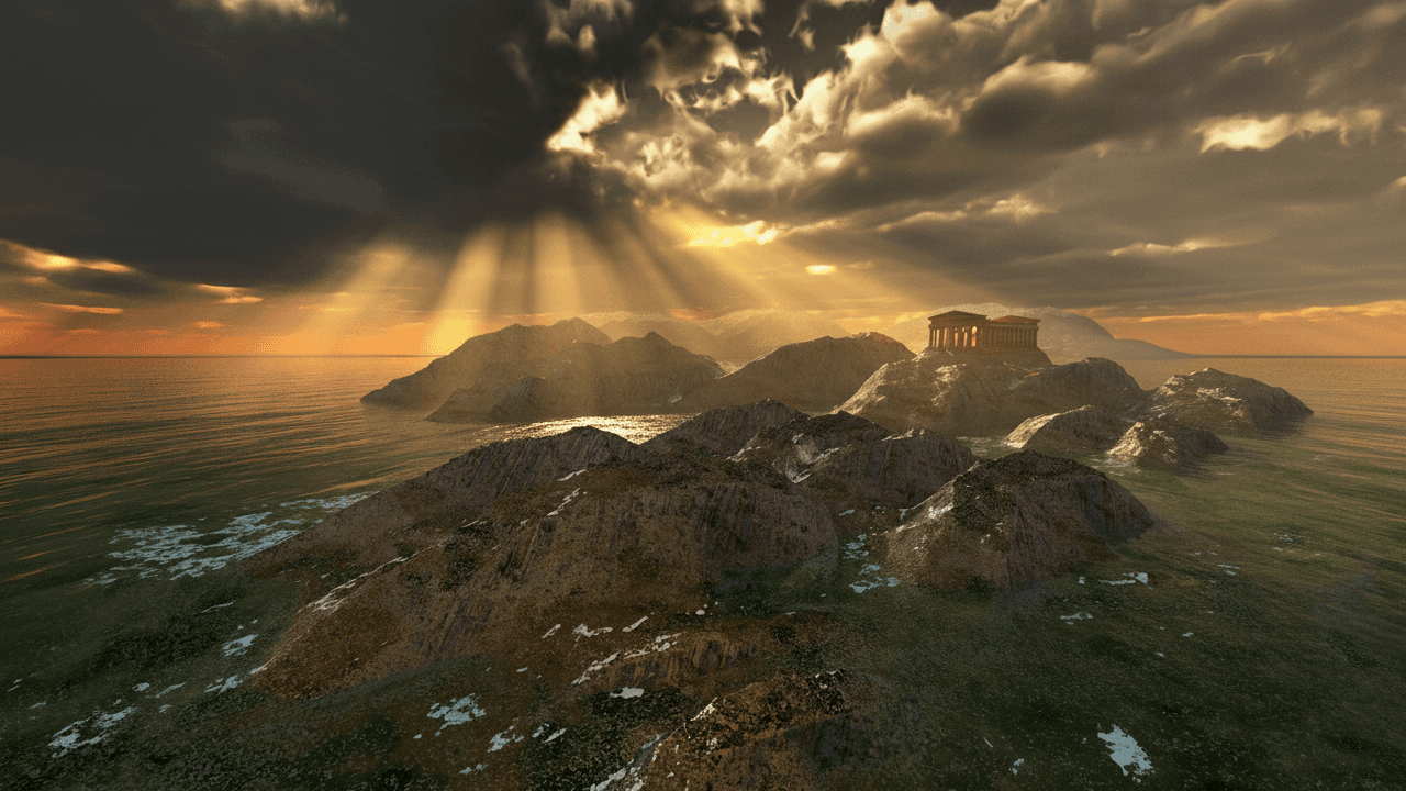 Eine rätselhafte Landschaft.