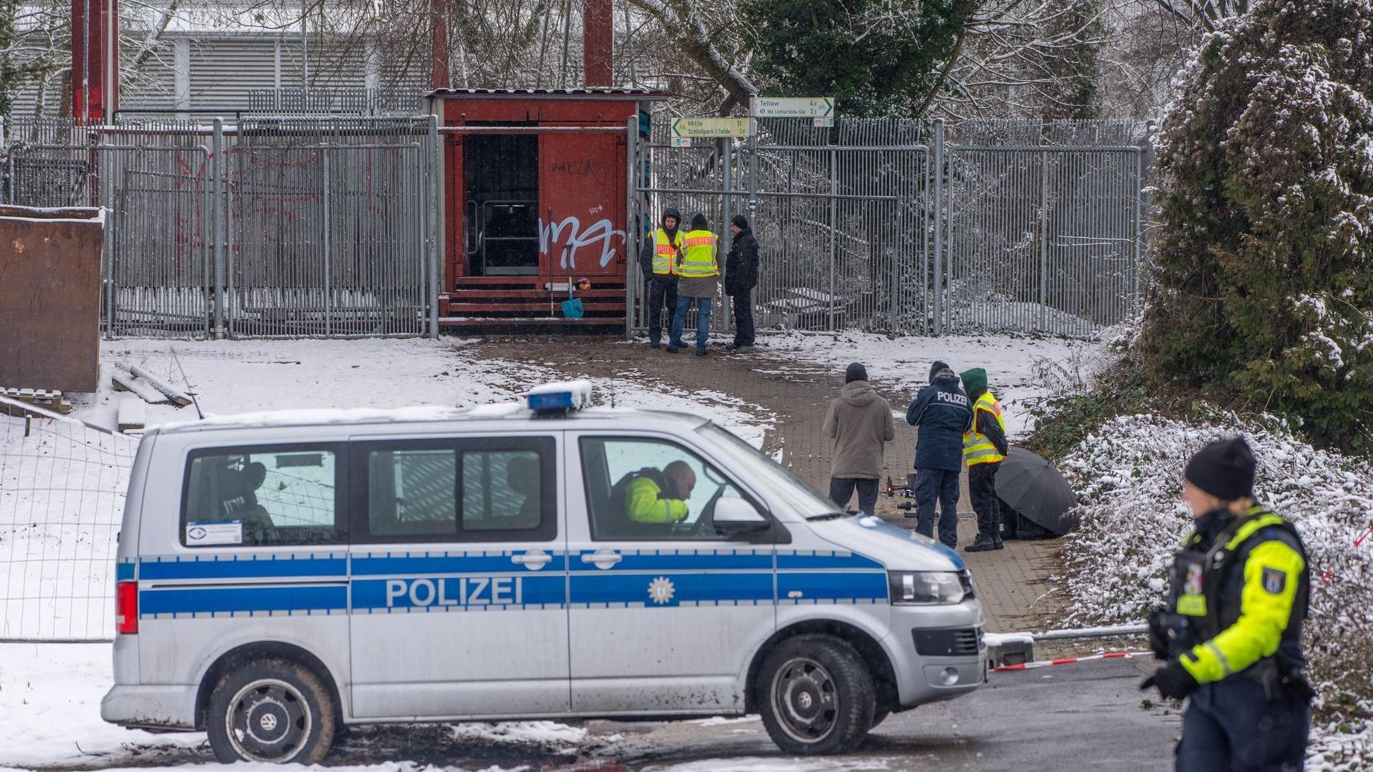 Polizei beim Stromausfall Berlin