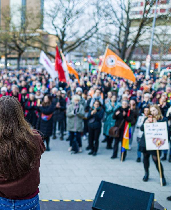 Kundgebung «Sexualisierte Gewalt stoppen» in Hannover