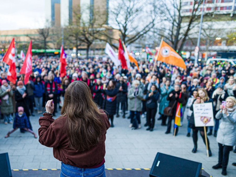 Kundgebung «Sexualisierte Gewalt stoppen» in Hannover