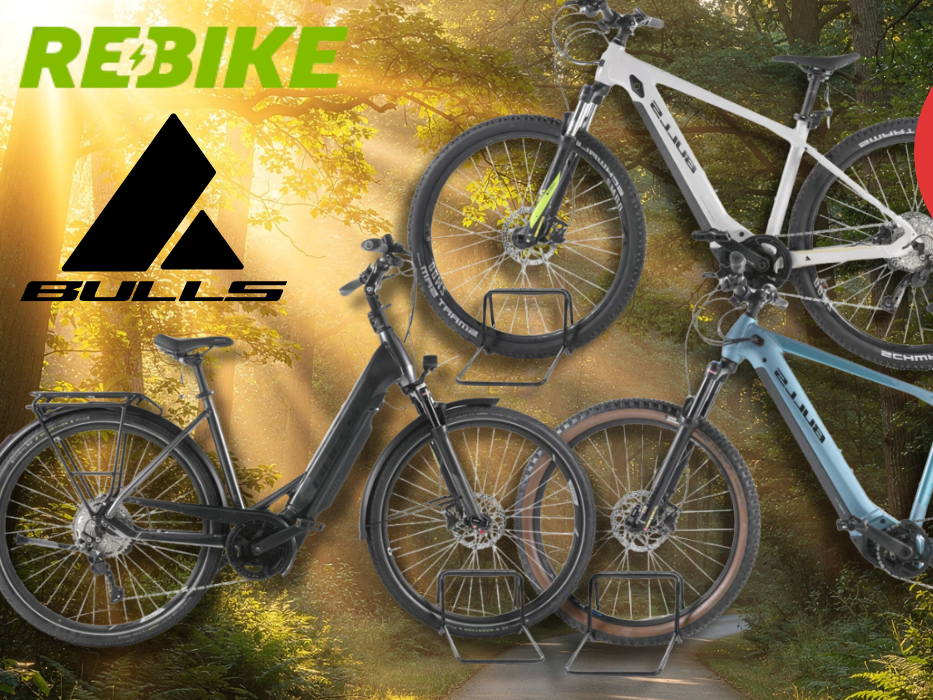 3 Bulls Bikes vor einem Fahrradweg abgebieldet.