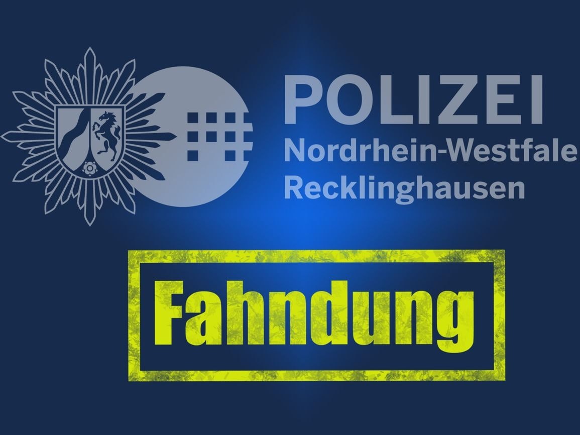 Fahndungsfoto eines Mannes mit kurzen Haaren und Bart, der in die Kamera blickt.