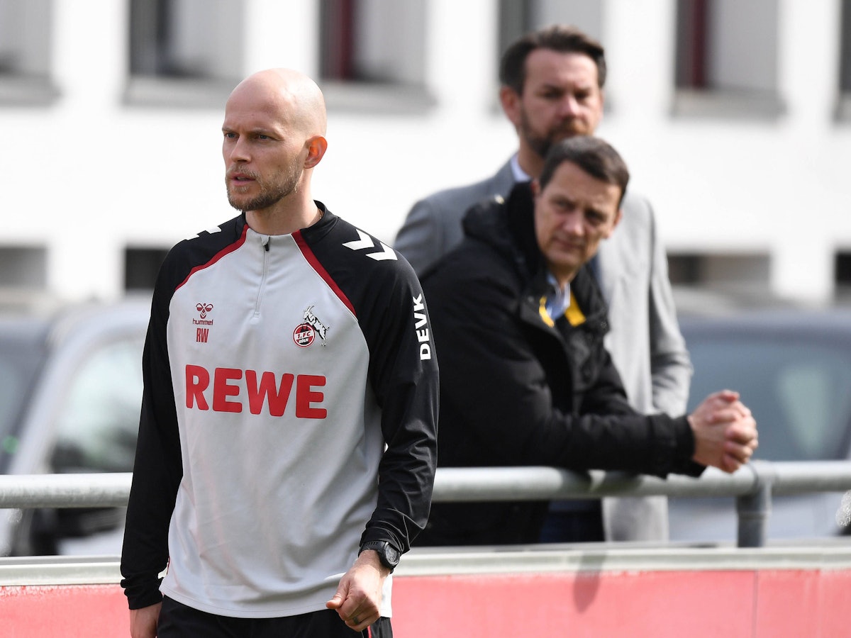René Wagner, Ulf Sobek und Thomas Kessler beim Training am Geißbockheim.