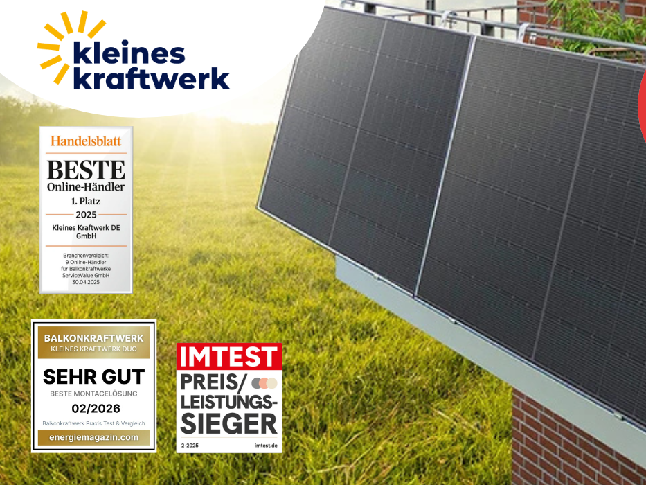 Ein Balkonkraftwerk von Kleines Kraftwerk.