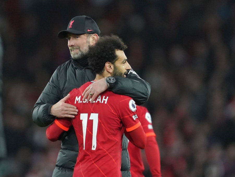 Jürgen Klopp und Mohamed Salah