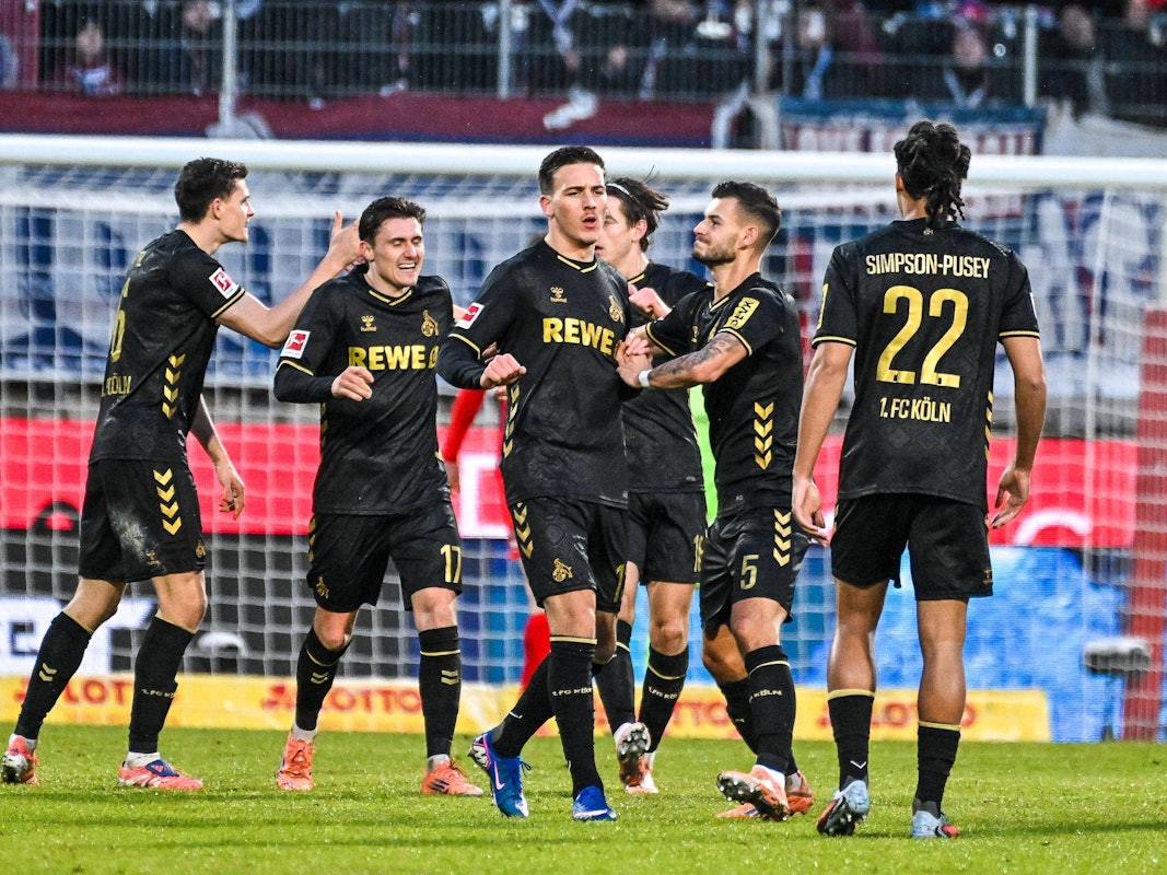 Torjubel beim 1. FC Köln.
