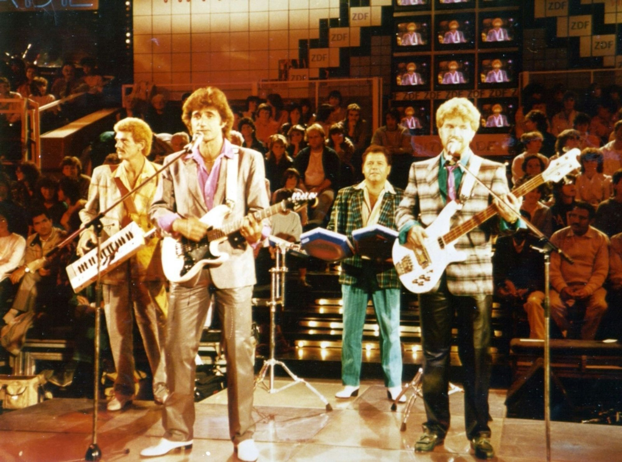 Ein Zeitdokument des Deutschen Schlagers: Die Flippers in der „ZDF-Hitparade“. (Bild: Privat)