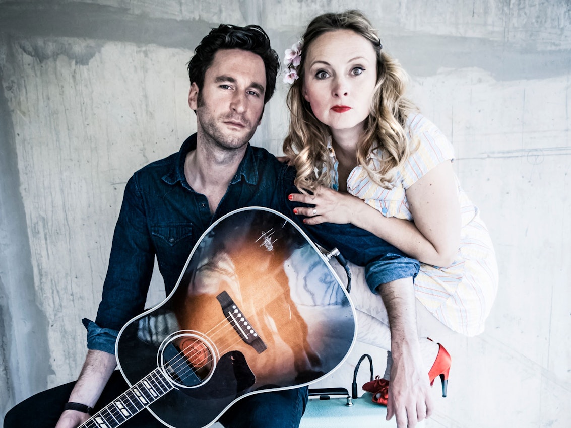 Die Musiker Peggy Sugarhill und Till Kersting.