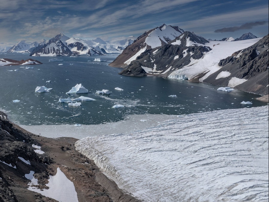 Antarktis-Gebirge.