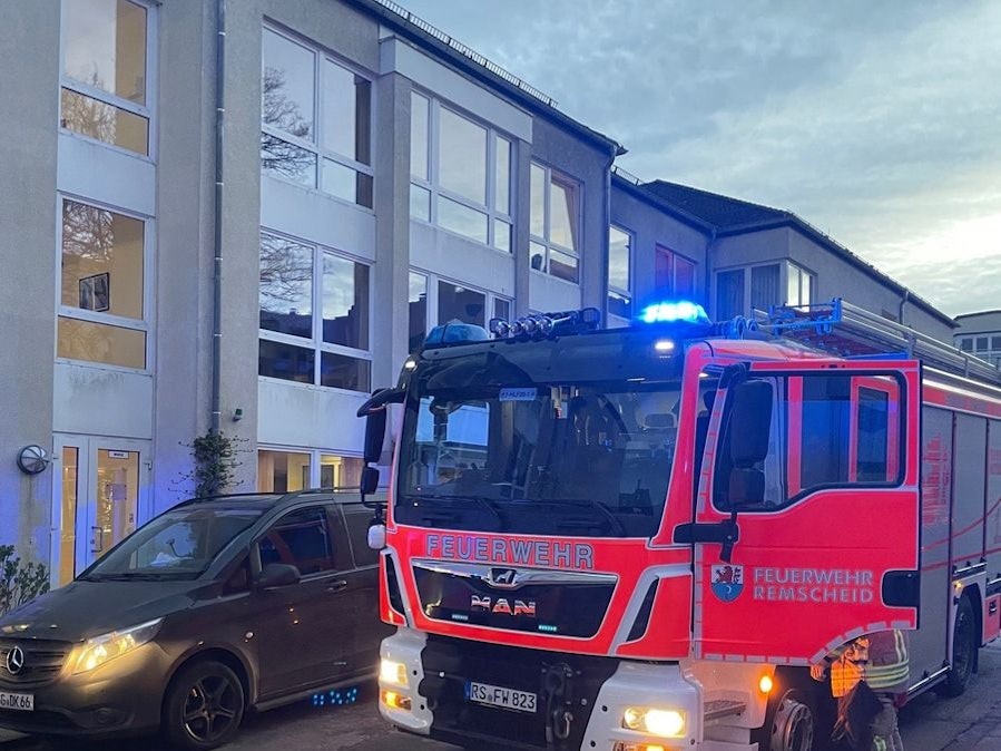 Feuerwehreinsatz in einem Altenheim in Remscheid.