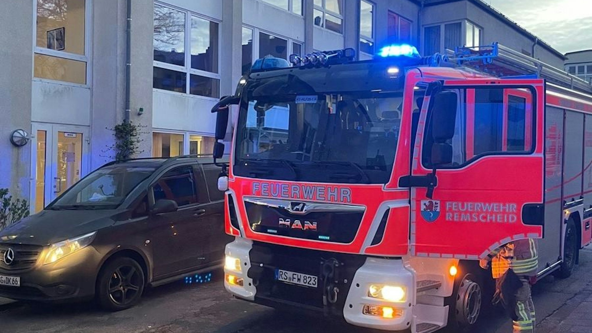 Feuerwehreinsatz in einem Altenheim in Remscheid.