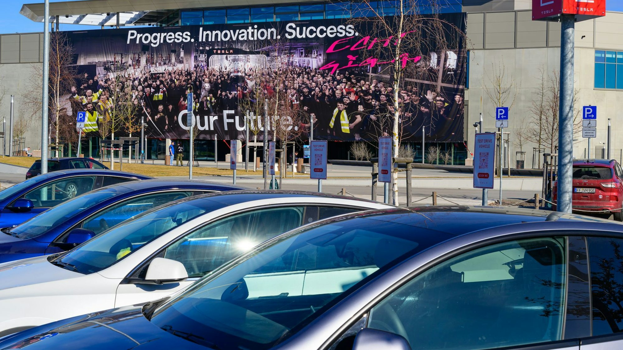US-Elektroautobauer Tesla in Grünheide