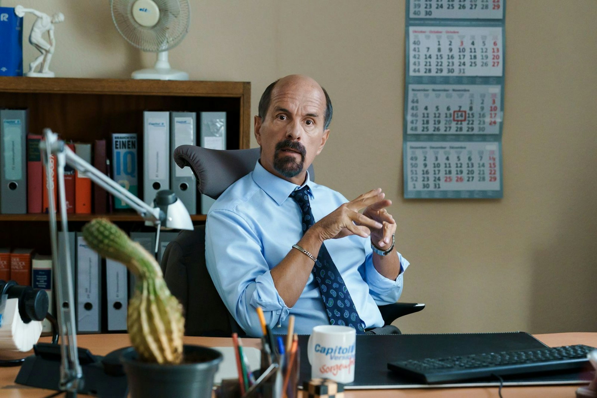 Mehr als zehn Jahre nach dem letzten Kinofilm ist Christoph Maria Herbst noch einmal als Büro-Scheusal Bernd Stromberg zu sehen. (Bild: MadeFor Film/Stephan Rabold)