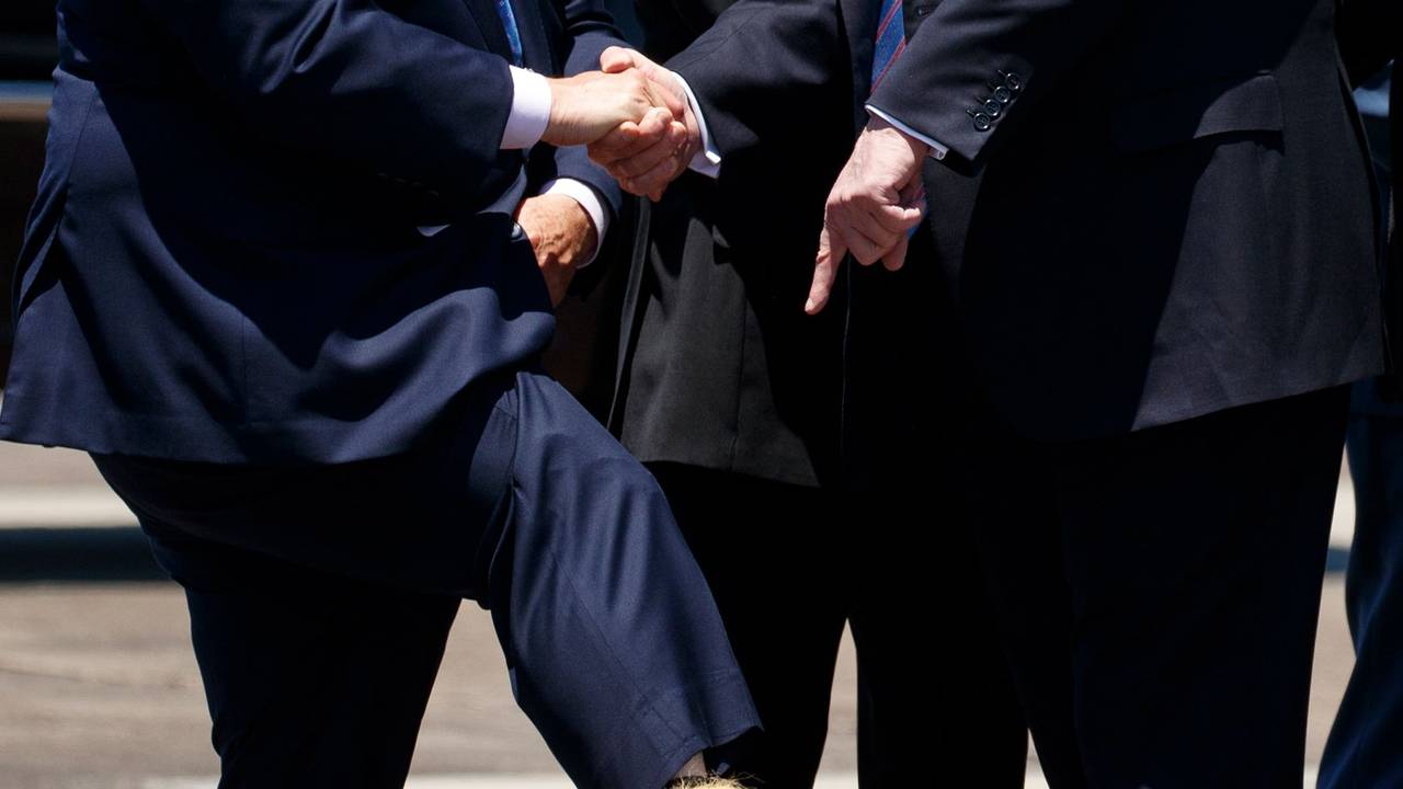 Socken mit dem Bildnis von US-Präsident Donald Trump