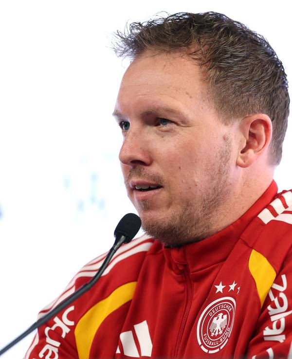 Bundestrainer Julian Nagelsmann während der Pressekonferenz.