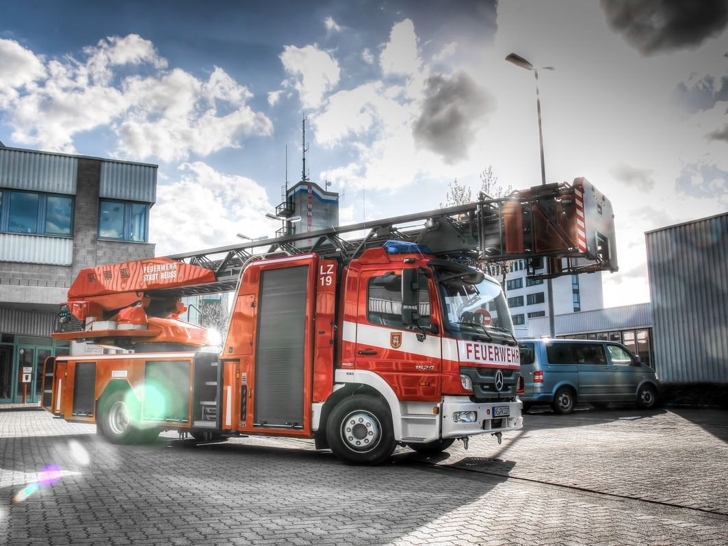 Feuerwehrauto im Einsatz