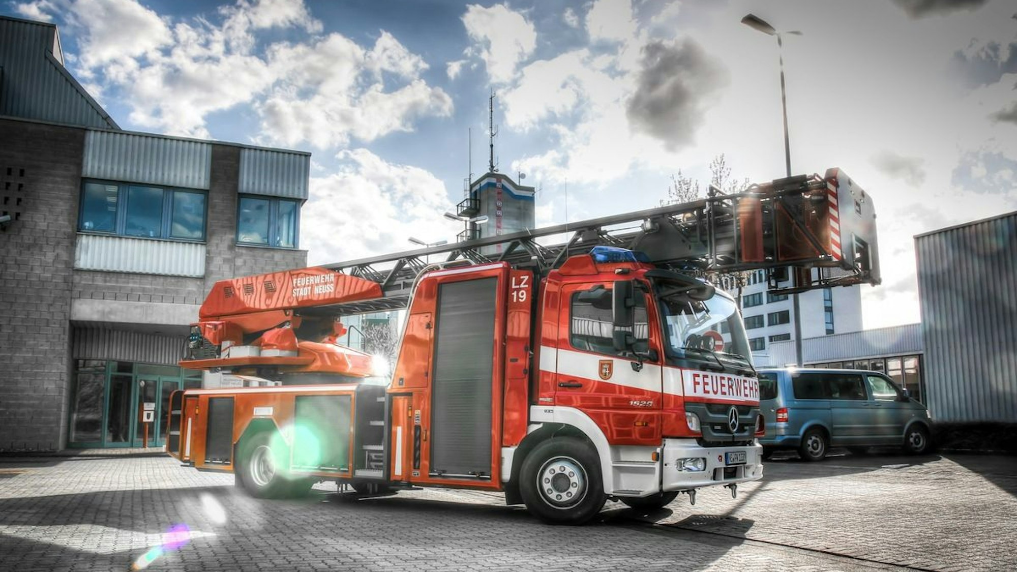 Feuerwehrauto im Einsatz