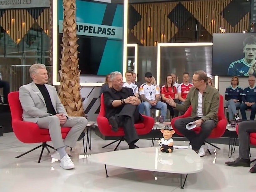 Die Talk-Runde im Sport1-„Doppelpass“ startete am Sonntag (29. März) zunächst ohne Almuth Schult.
