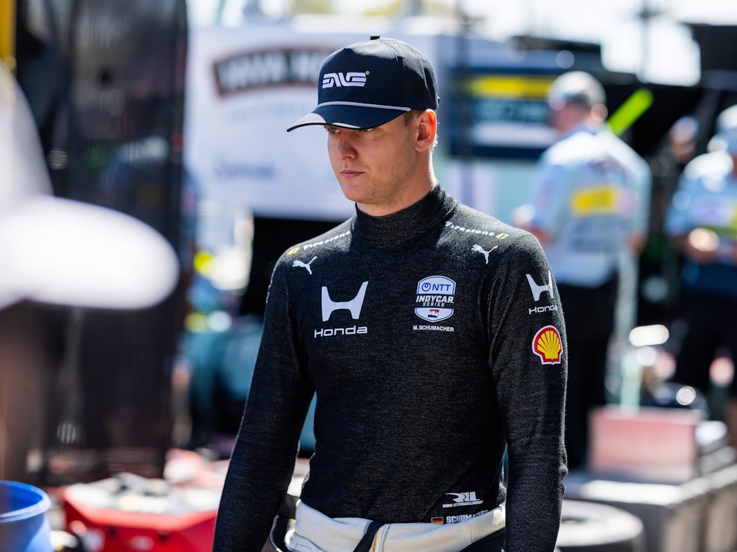 Mick Schumacher vor dem IndyCar-Rennen in Arlington.