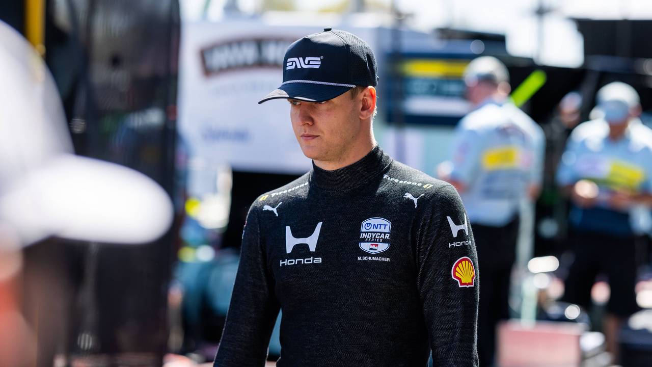 Mick Schumacher vor dem IndyCar-Rennen in Arlington.