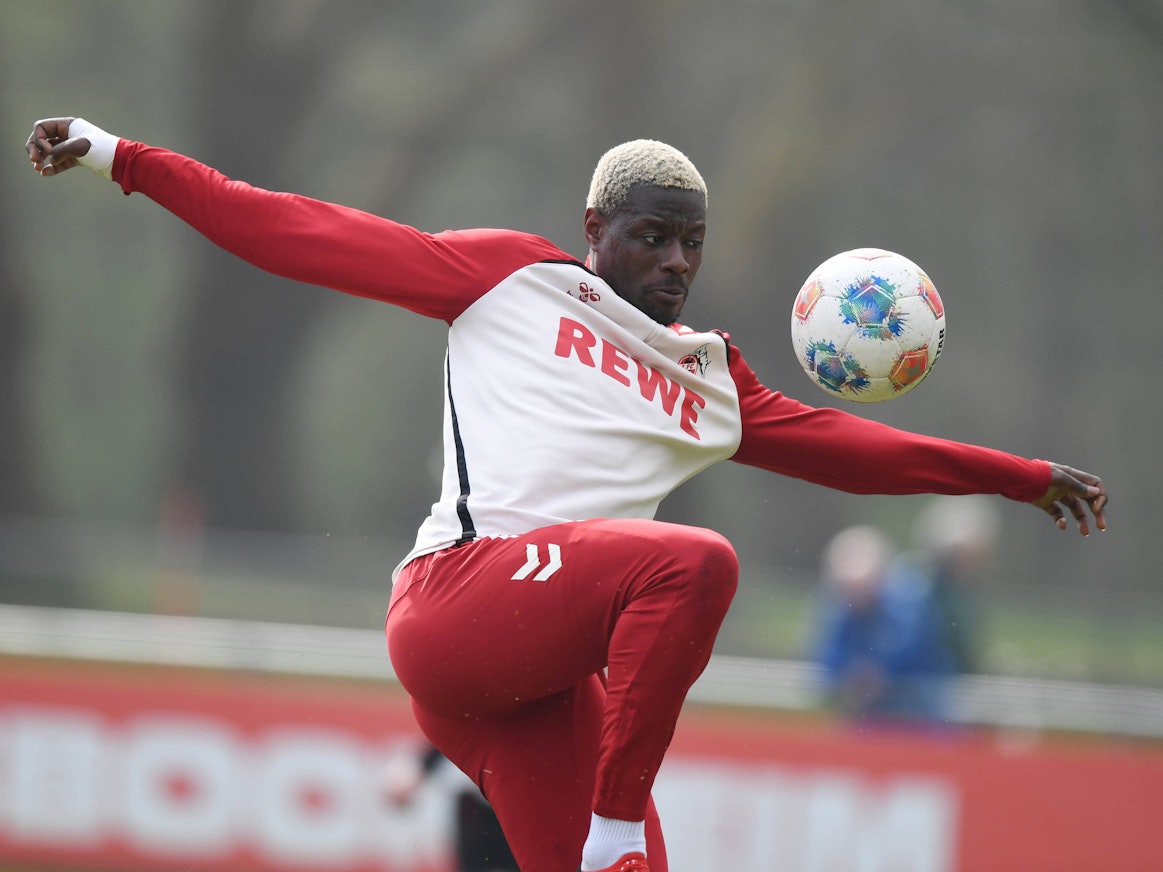 Ragnar Ache beim Training des 1. FC Köln.