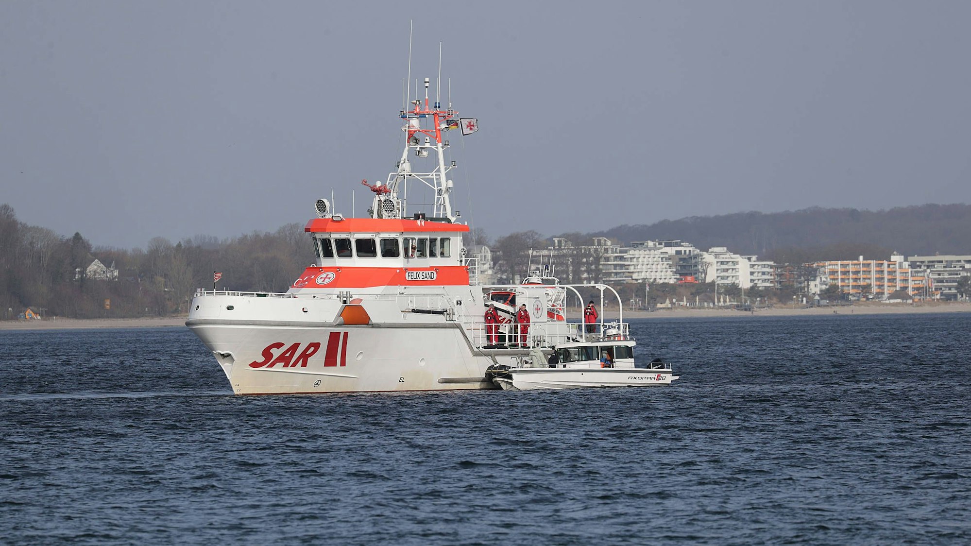 Seenotrettungsboot Felix Sand auf See