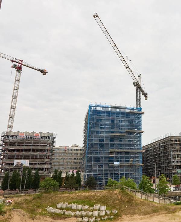 Baustelle in Hamburg