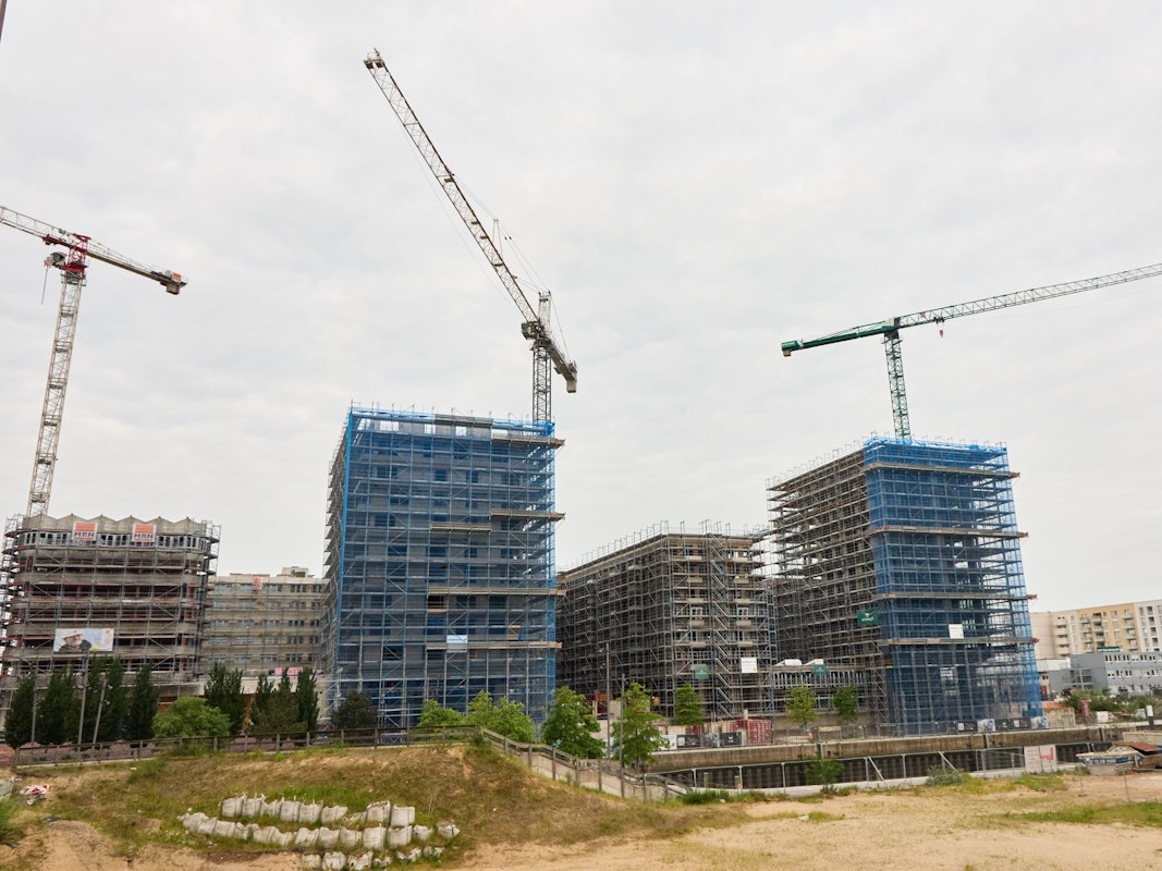 Baustelle in Hamburg