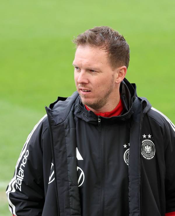 Bundestrainer Julian Nagelsmann (Deutschland) während des Abschlusstrainings.