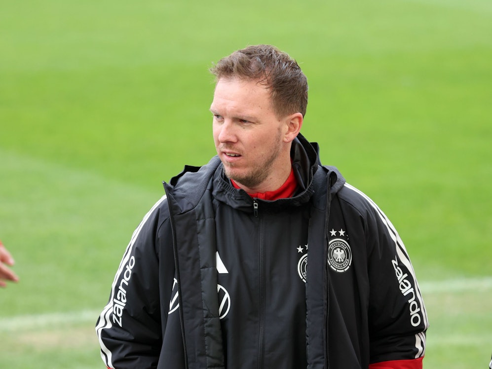 Bundestrainer Julian Nagelsmann (Deutschland) während des Abschlusstrainings.