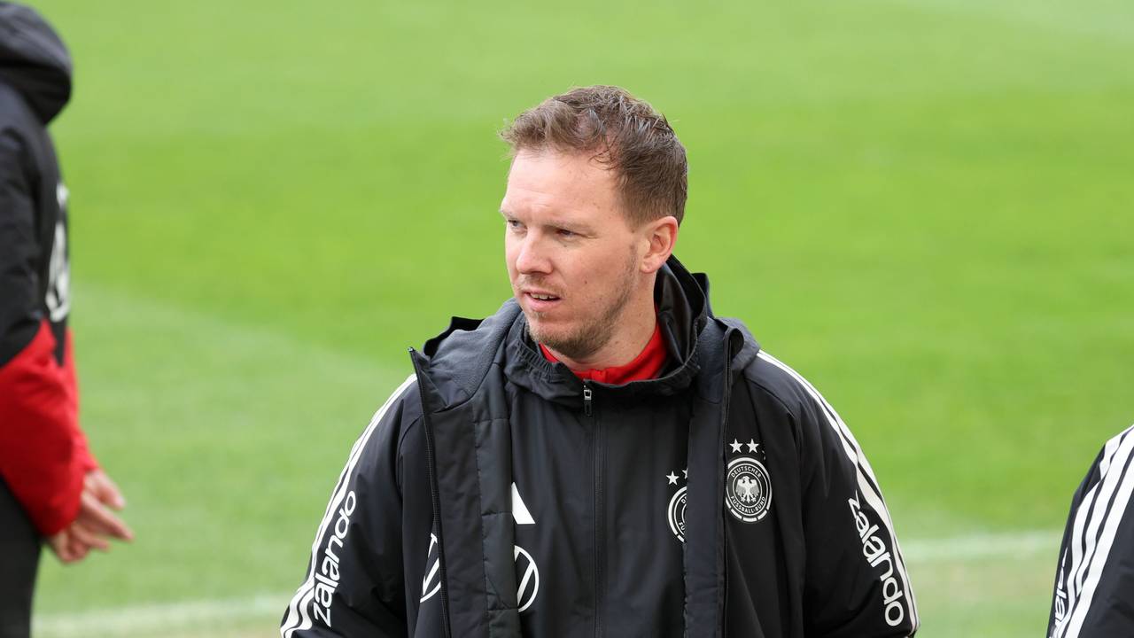 Bundestrainer Julian Nagelsmann (Deutschland) während des Abschlusstrainings.