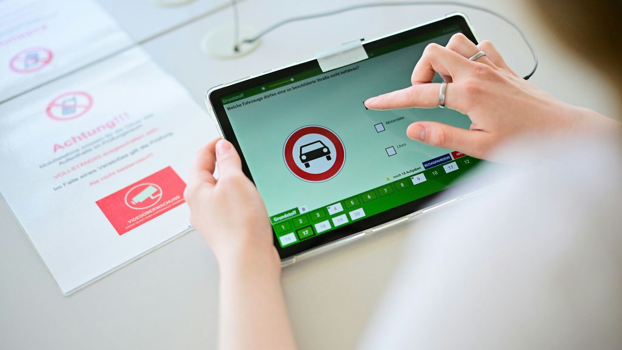 Betrugsversuche in der Fahrprüfung