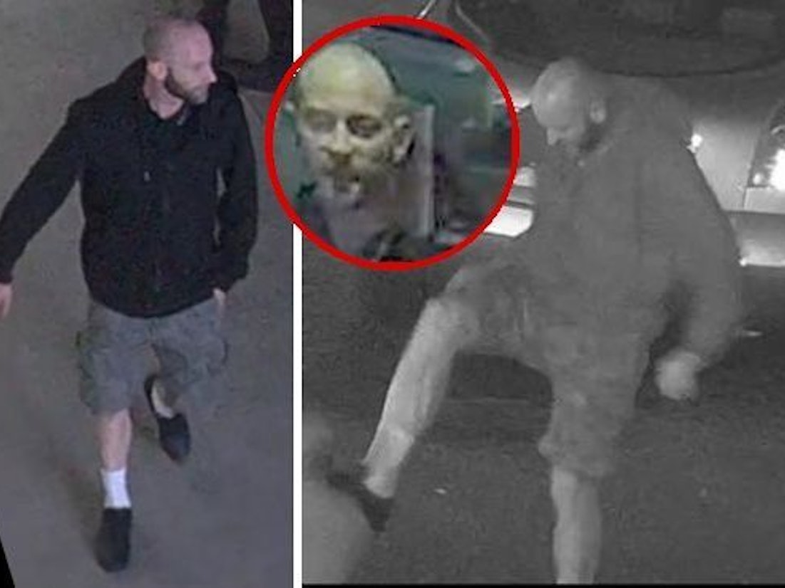 Ein Polizeiwagen in der Nacht (Symbolfoto)