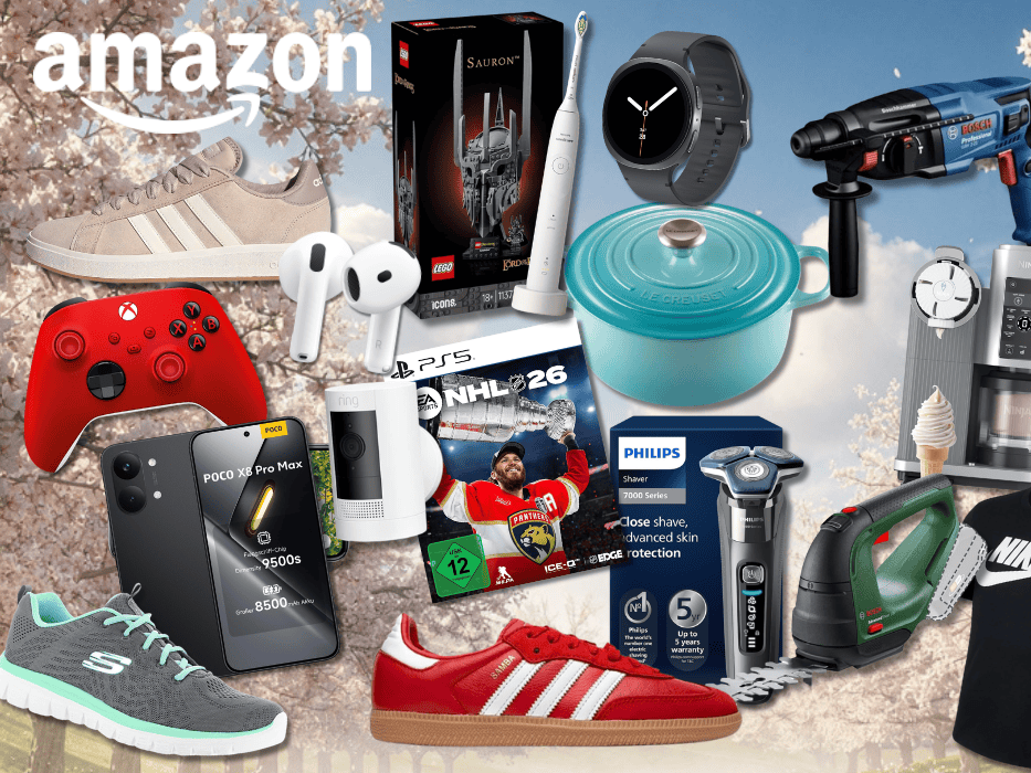 Verschiedene Produkte aus dem Amazon Sale abgebildet.
