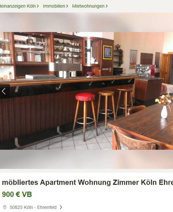 Eine Kneipe als Wohnung