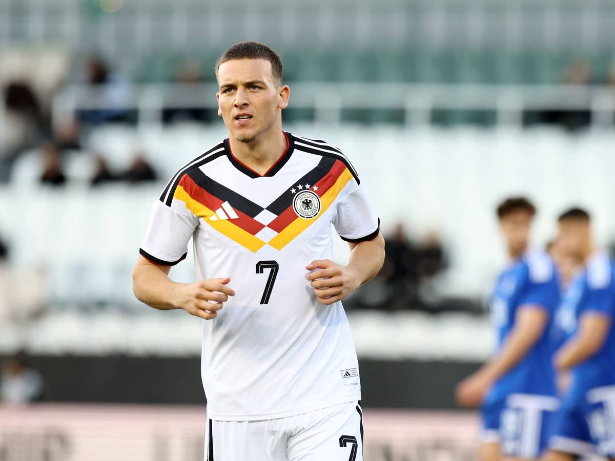 Said El Mala (Deutschland) bejubelt sein Tor zum 0:1.