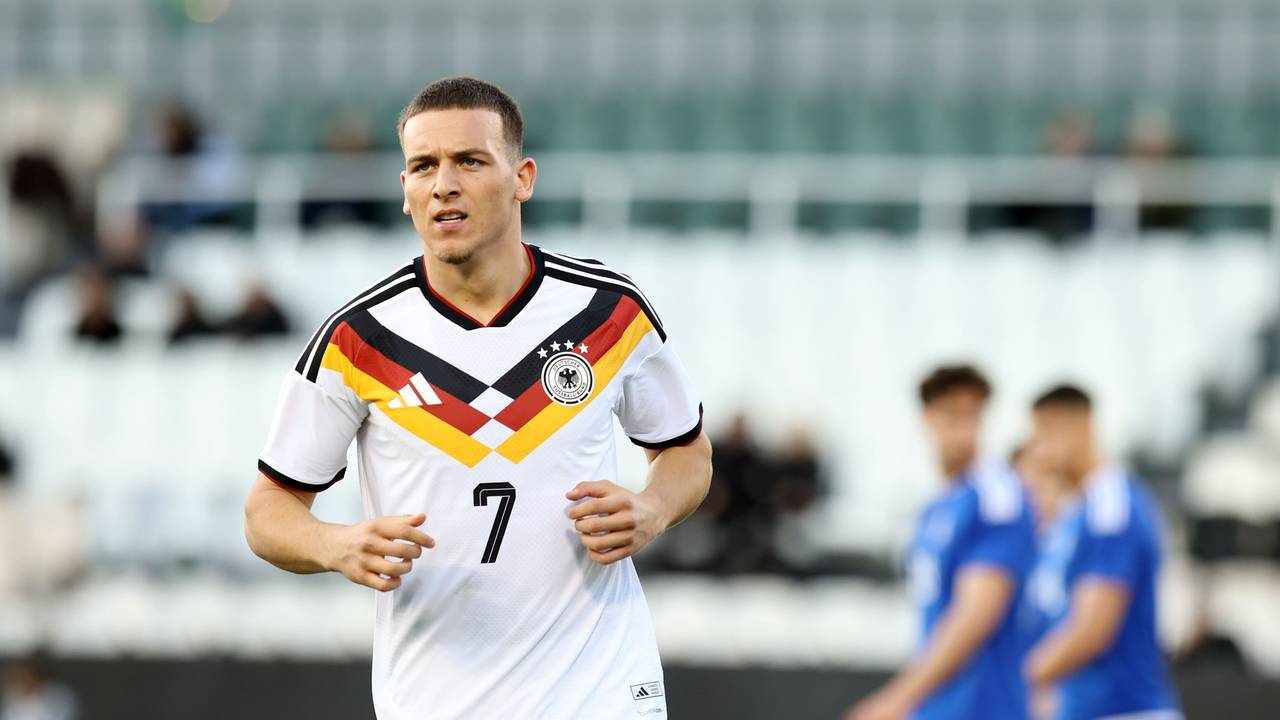 Said El Mala (Deutschland) bejubelt sein Tor zum 0:1.