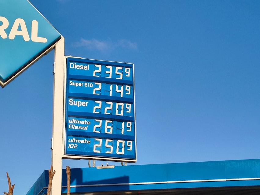 Der Aral-Preis an der Tankstelle in Köln-Niehl um 8.20 Uhr