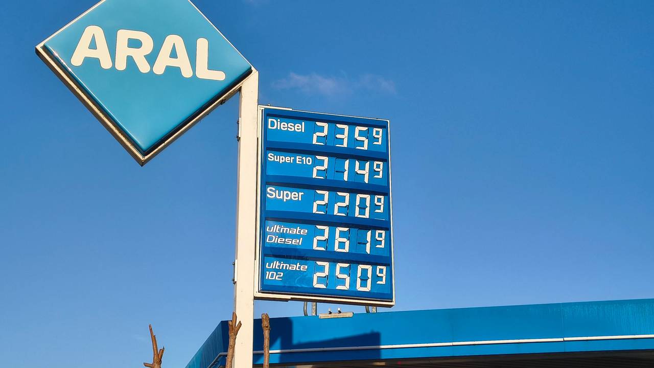 Der Aral-Preis an der Tankstelle in Köln-Niehl um 8.20 Uhr