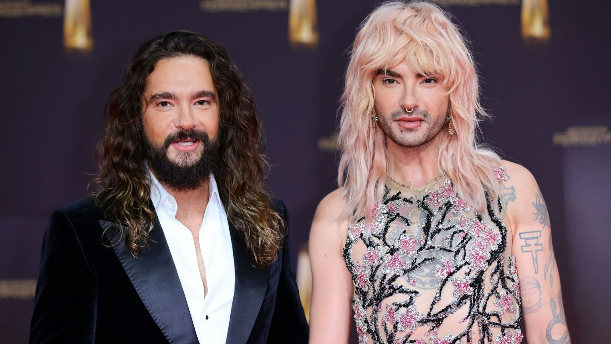 Tom (links) und Bill Kaulitz haben in ihrem Podcast über den gestrandeten Buckelwal gesprochen. (Bild: 2024 Getty Images/Joshua Sammer)